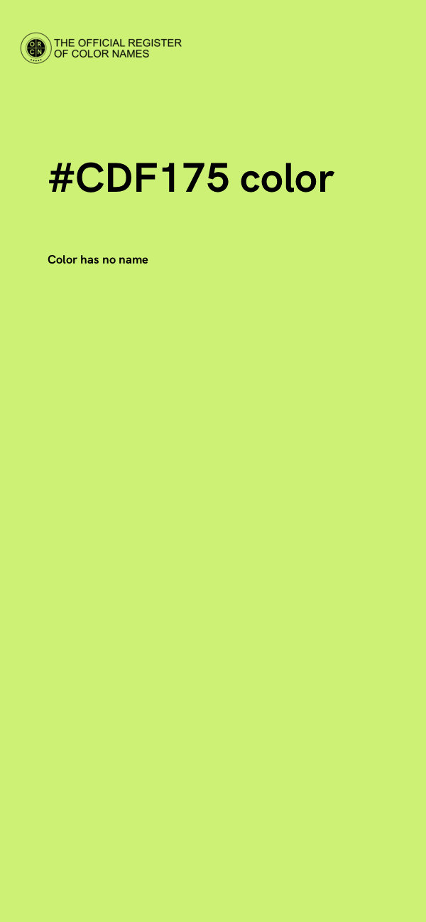 #CDF175 color image