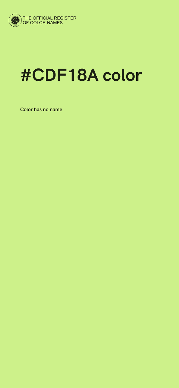 #CDF18A color image