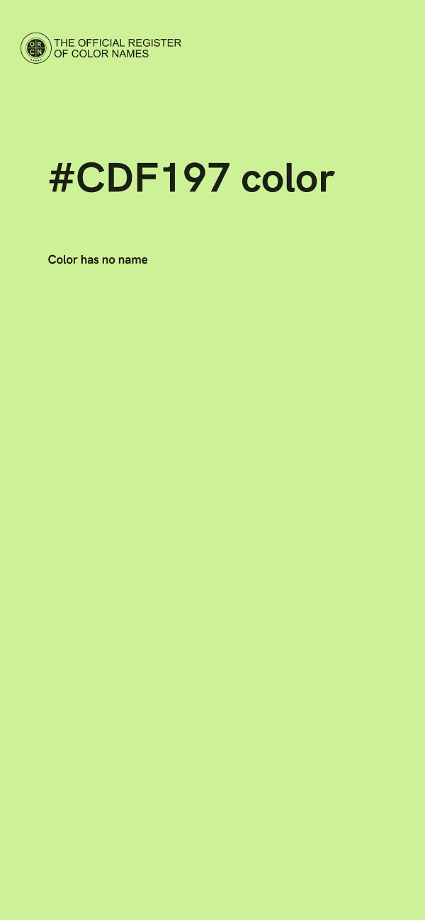 #CDF197 color image
