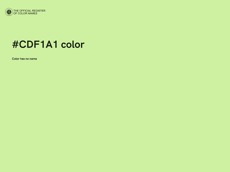 #CDF1A1 color image