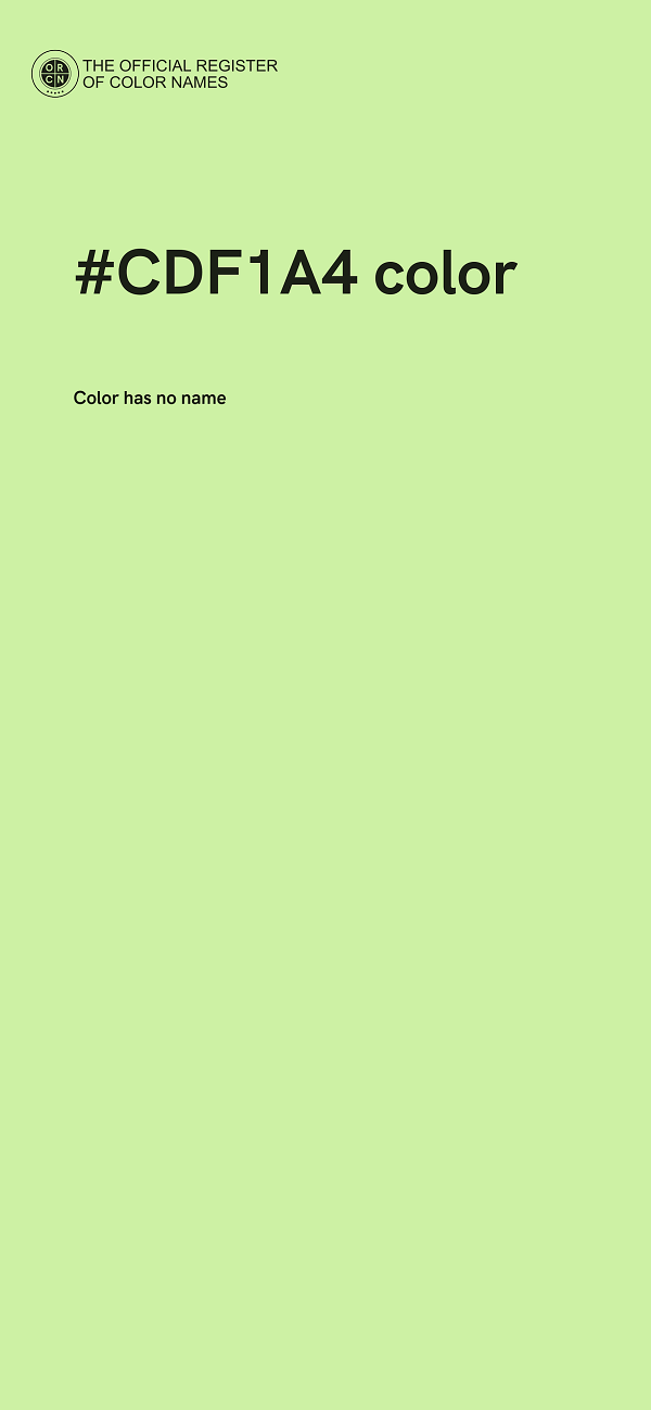 #CDF1A4 color image