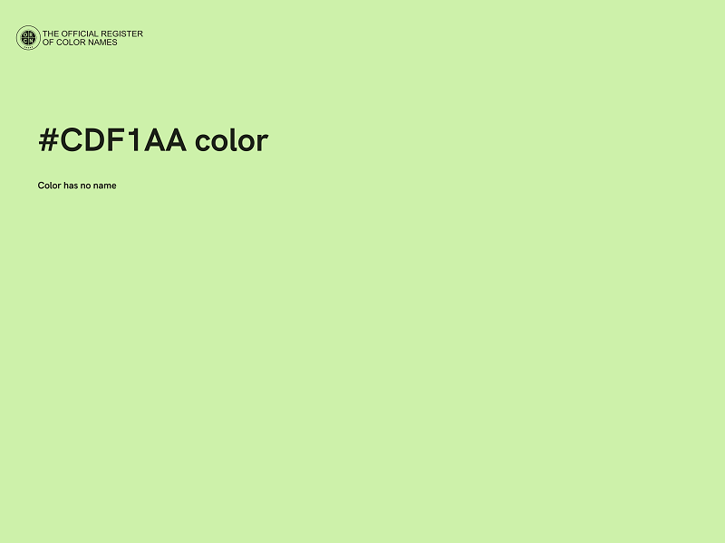 #CDF1AA color image