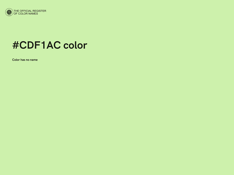 #CDF1AC color image