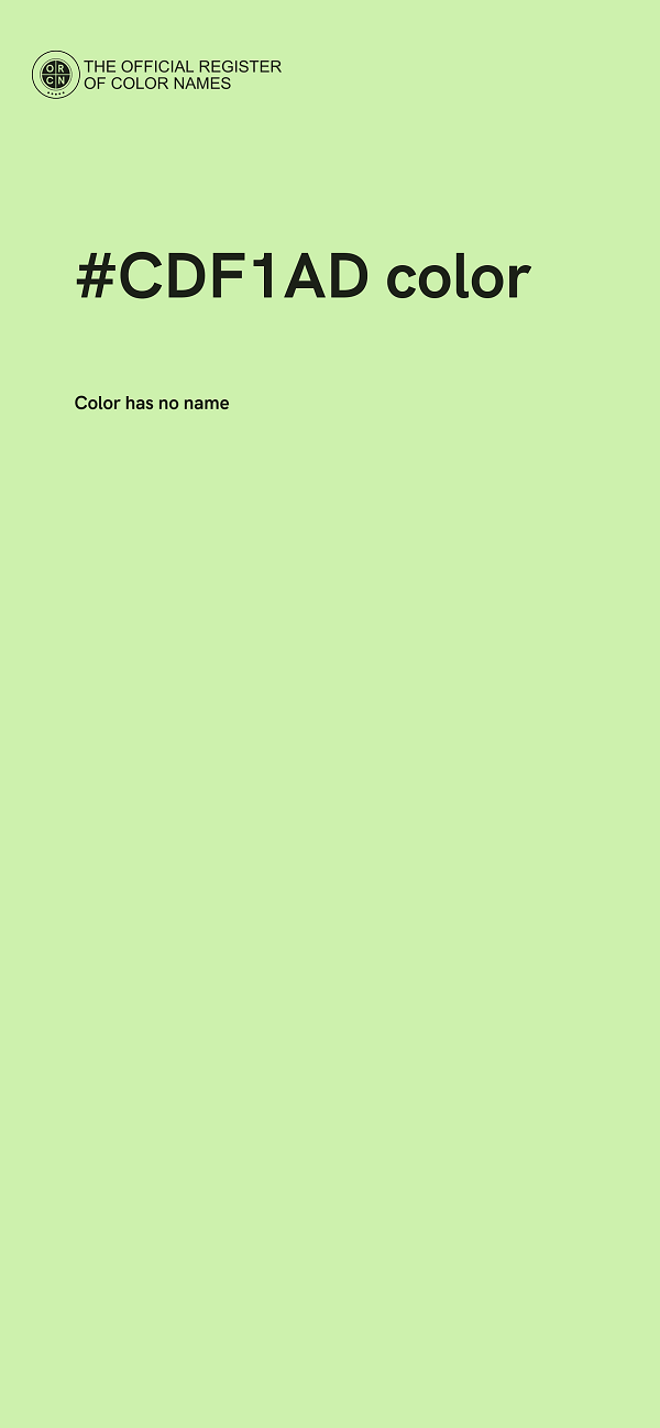 #CDF1AD color image