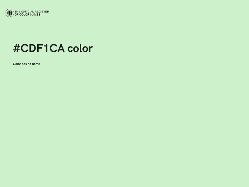 #CDF1CA color image