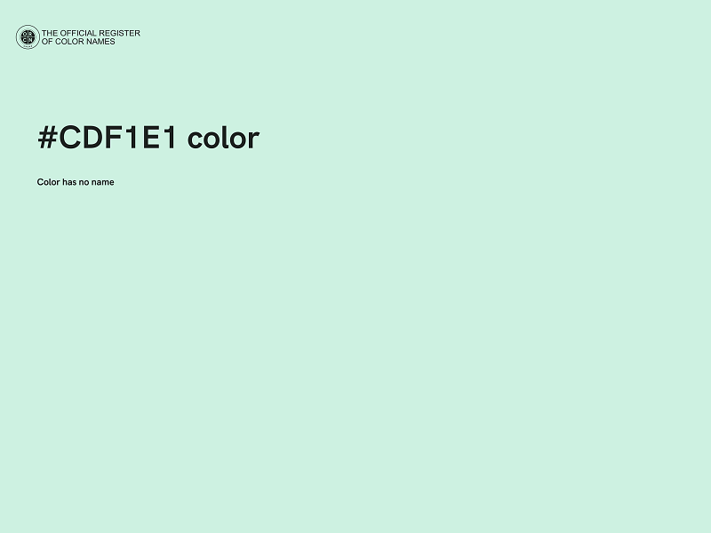 #CDF1E1 color image