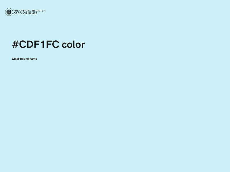 #CDF1FC color image