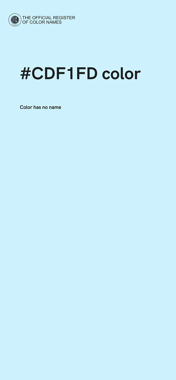 #CDF1FD color image