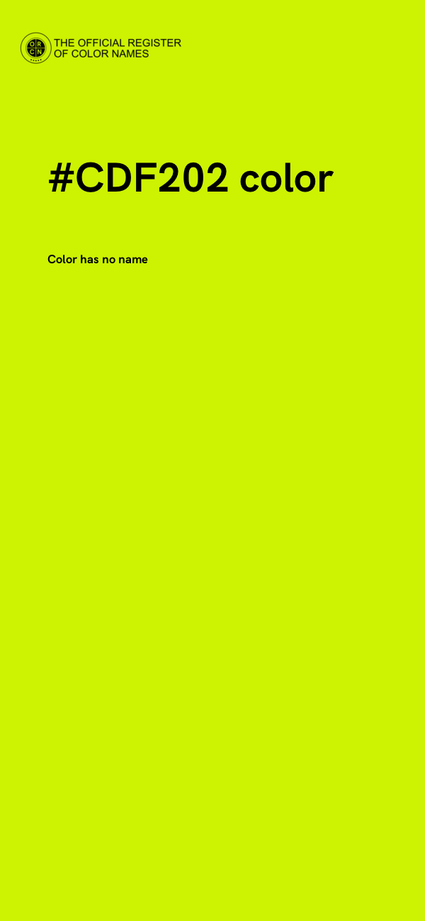 #CDF202 color image