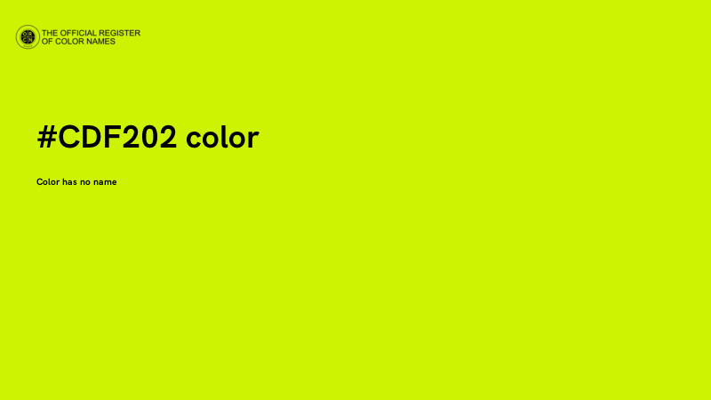 #CDF202 color image