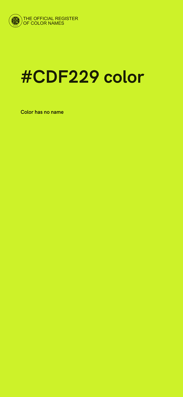 #CDF229 color image