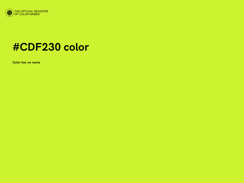 #CDF230 color image