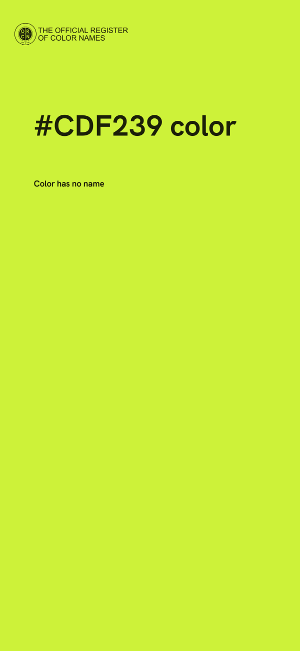 #CDF239 color image