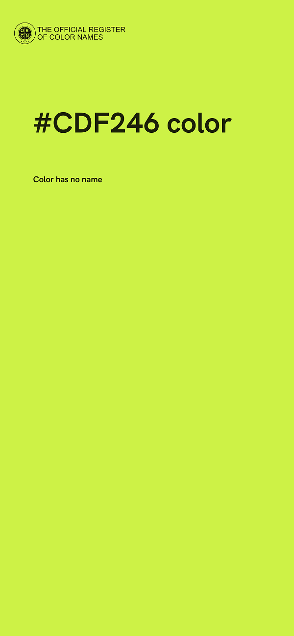 #CDF246 color image