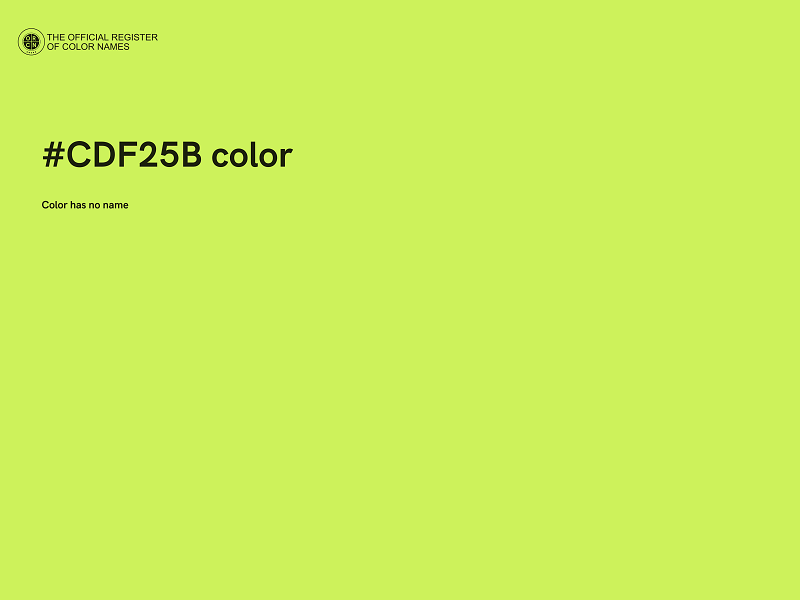 #CDF25B color image