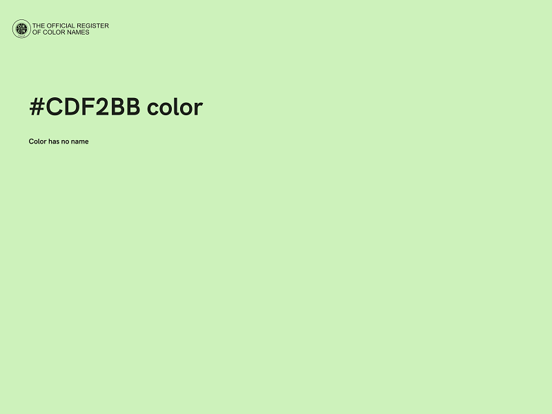 #CDF2BB color image