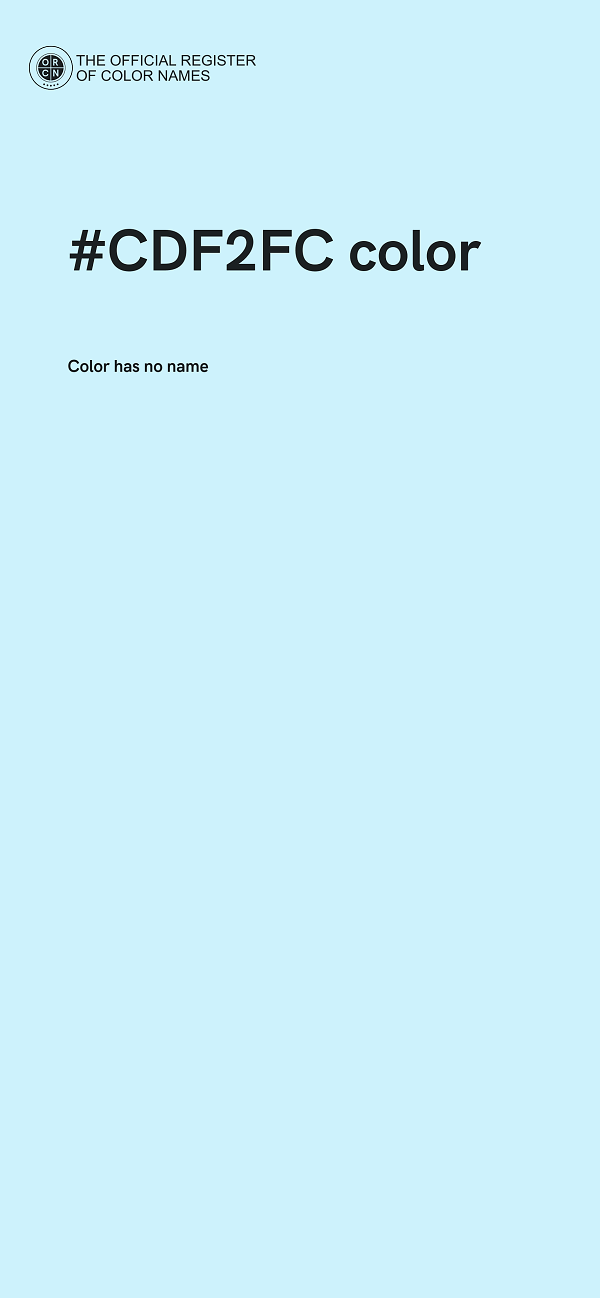 #CDF2FC color image