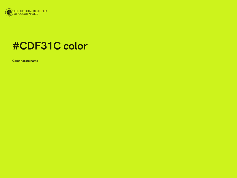 #CDF31C color image