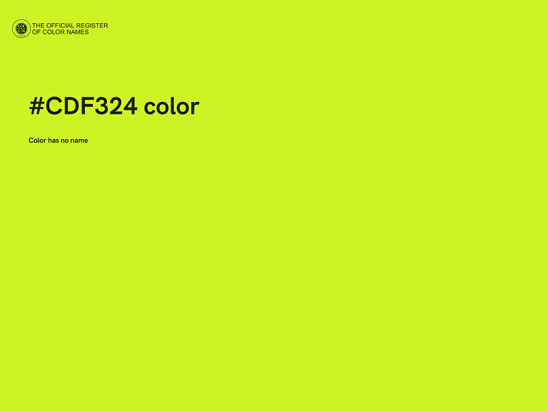 #CDF324 color image