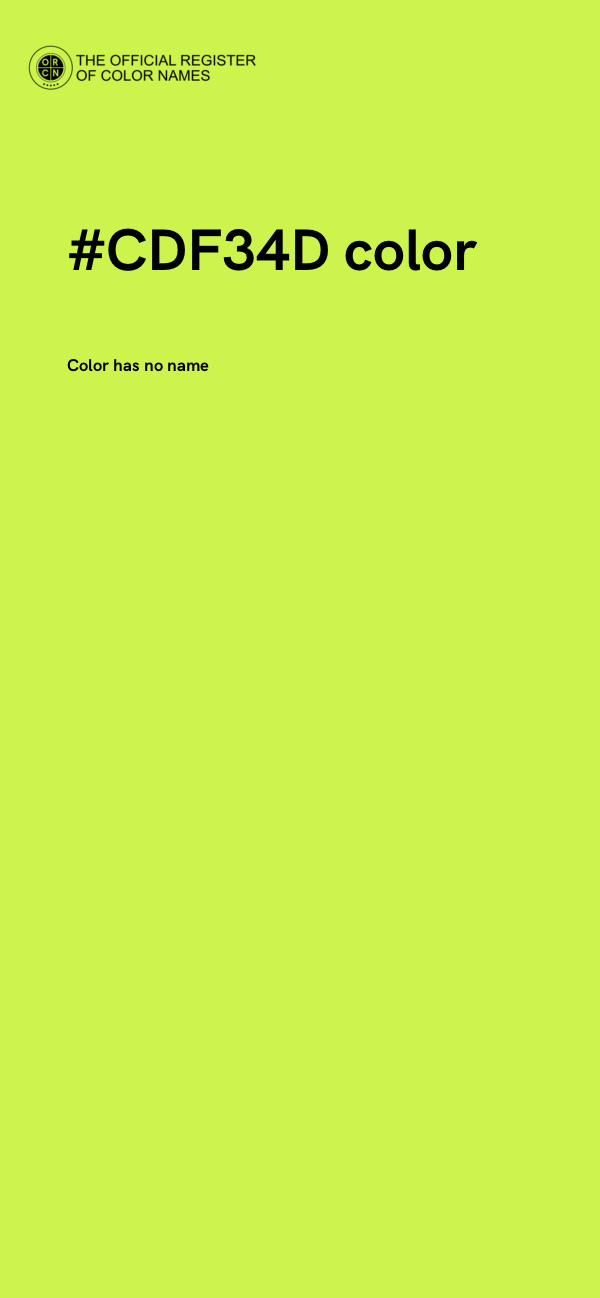 #CDF34D color image