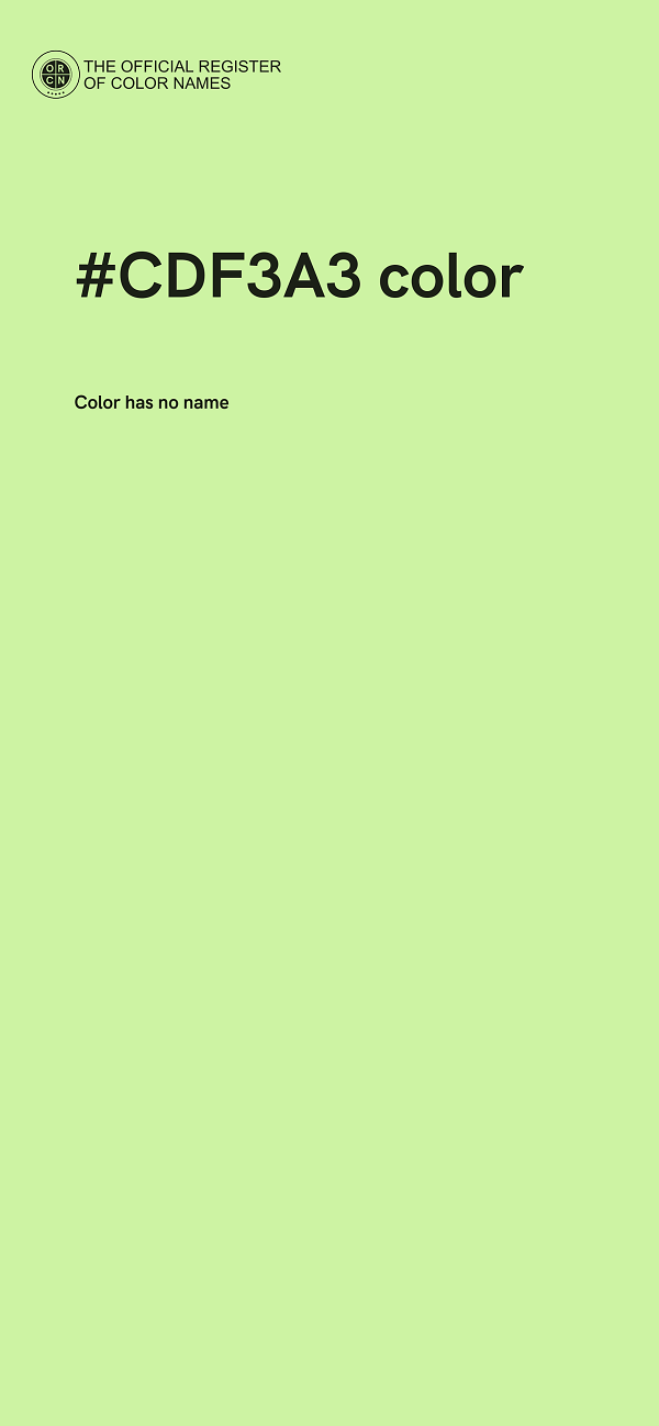 #CDF3A3 color image