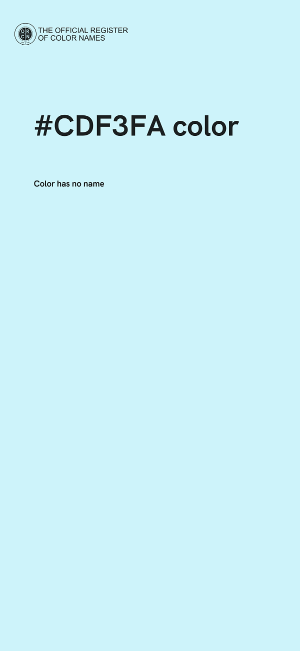 #CDF3FA color image