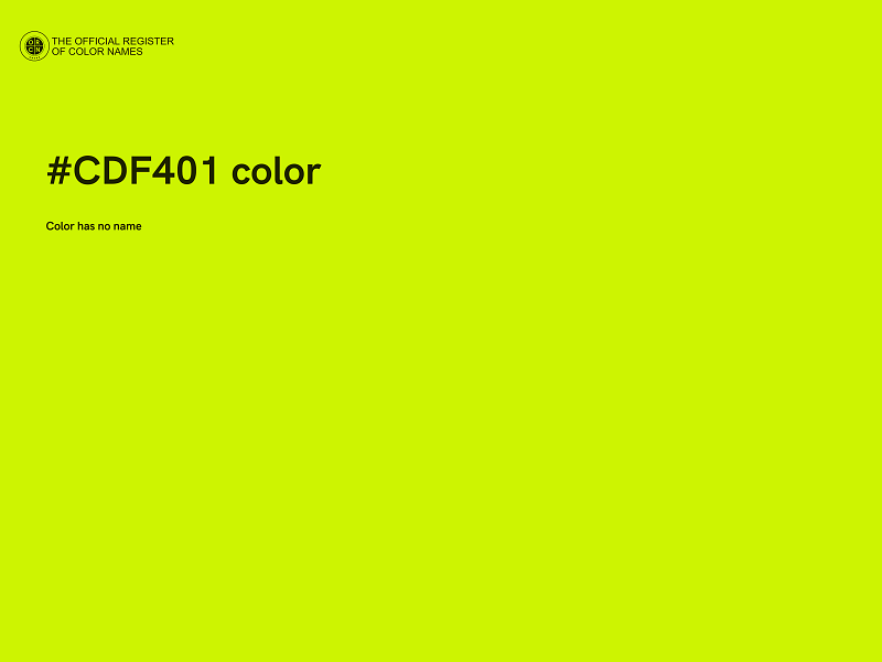 #CDF401 color image