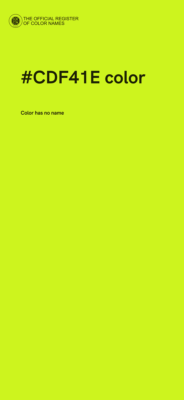 #CDF41E color image