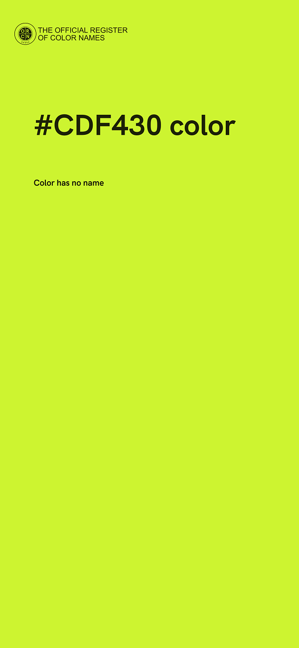 #CDF430 color image