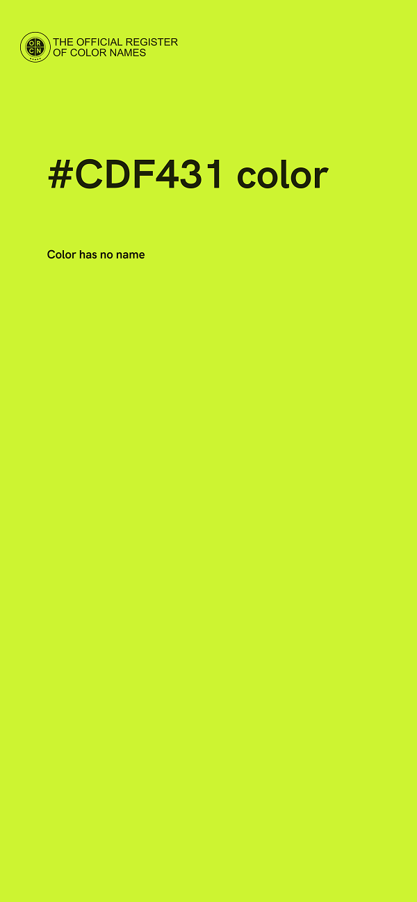 #CDF431 color image