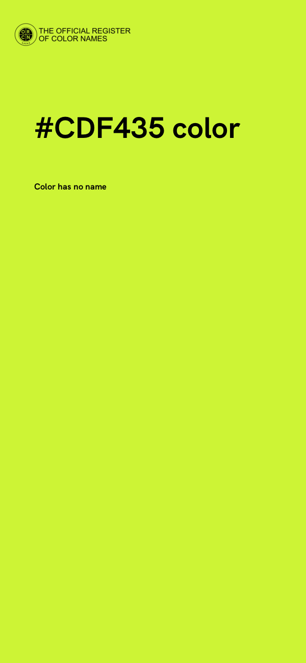 #CDF435 color image