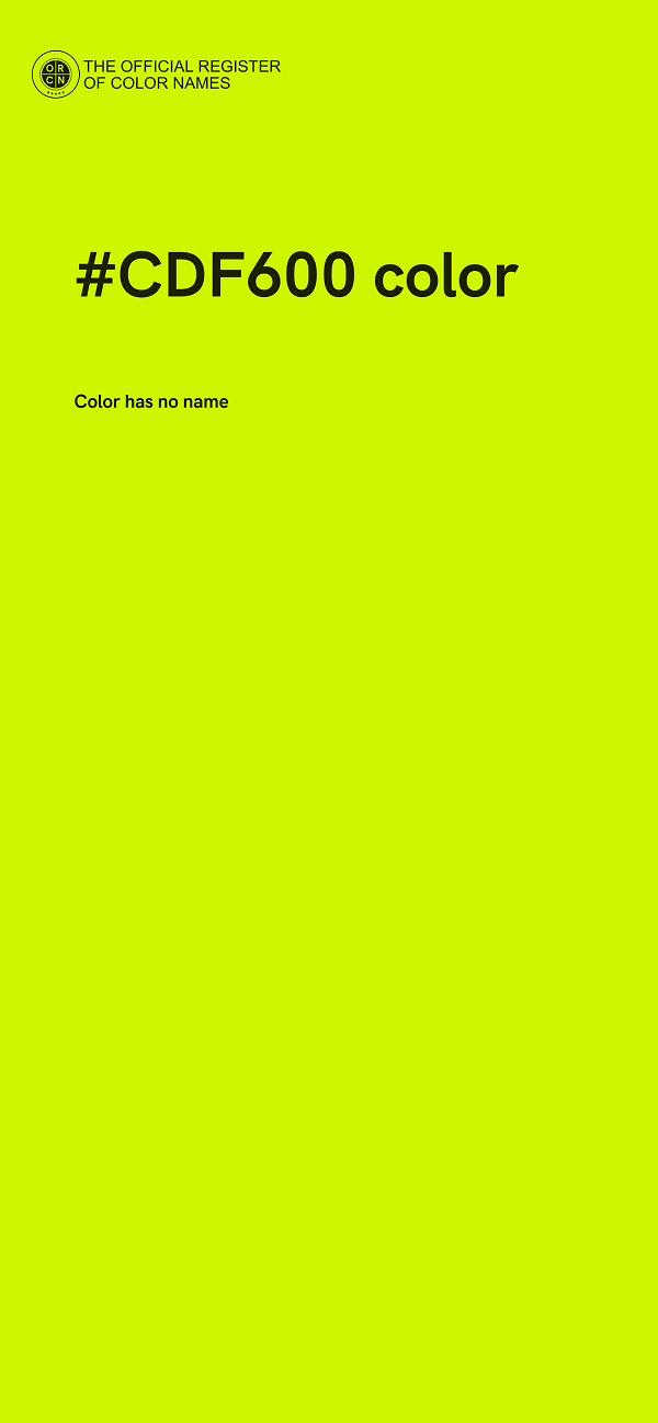 #CDF600 color image