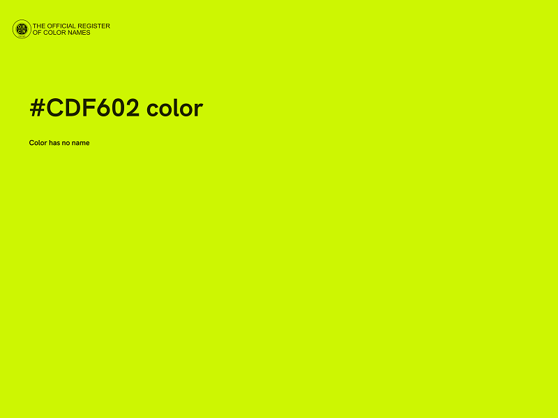 #CDF602 color image