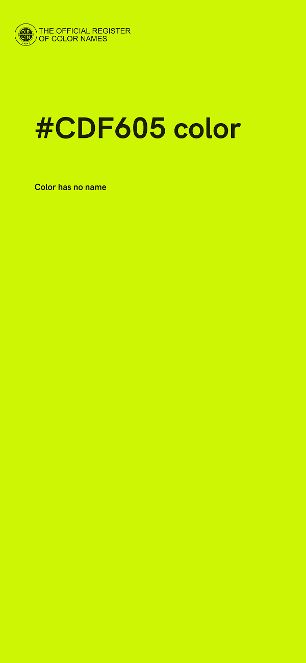 #CDF605 color image