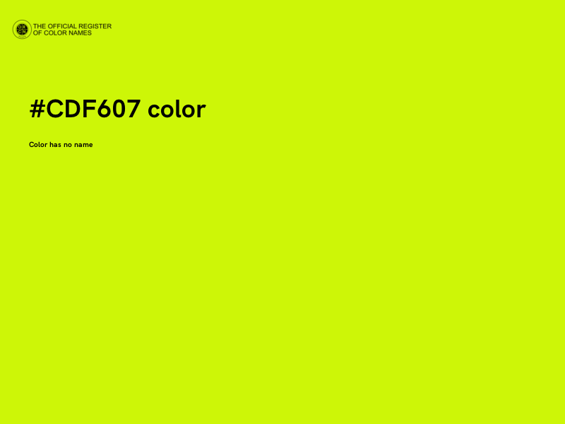 #CDF607 color image