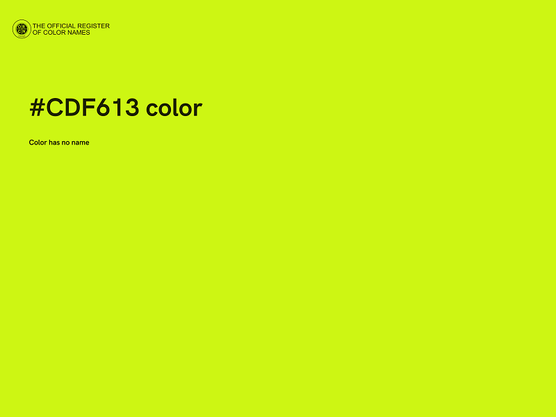 #CDF613 color image
