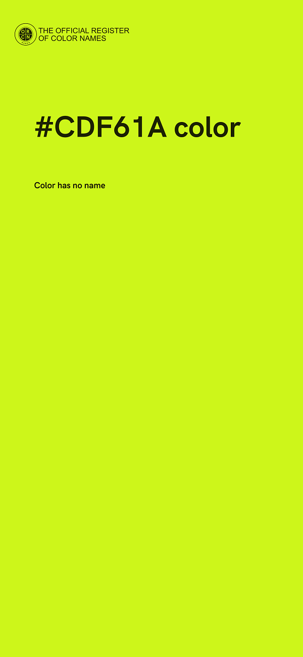 #CDF61A color image