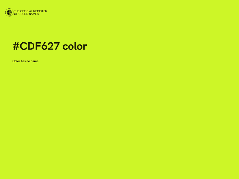 #CDF627 color image