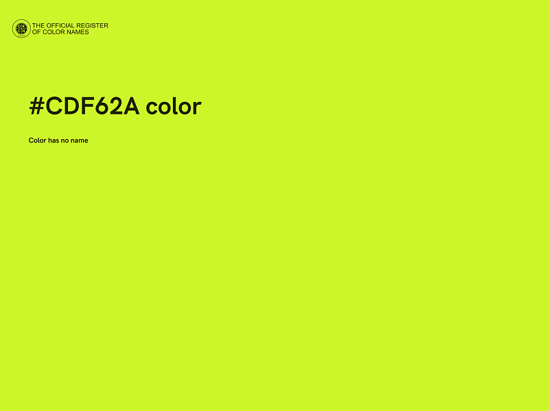 #CDF62A color image