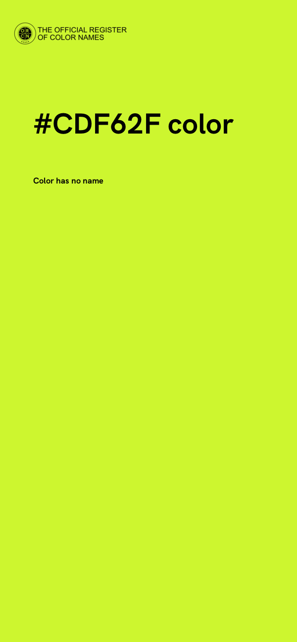 #CDF62F color image