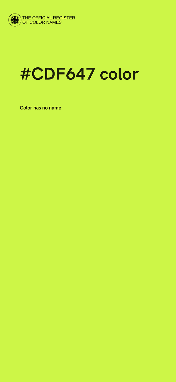 #CDF647 color image