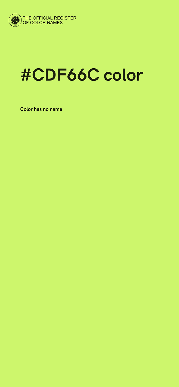 #CDF66C color image