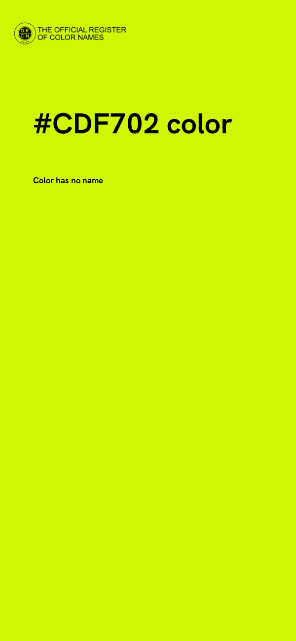#CDF702 color image