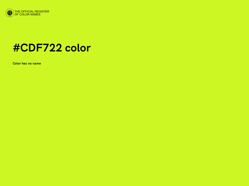 #CDF722 color image