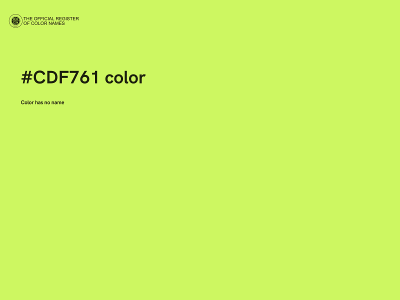 #CDF761 color image