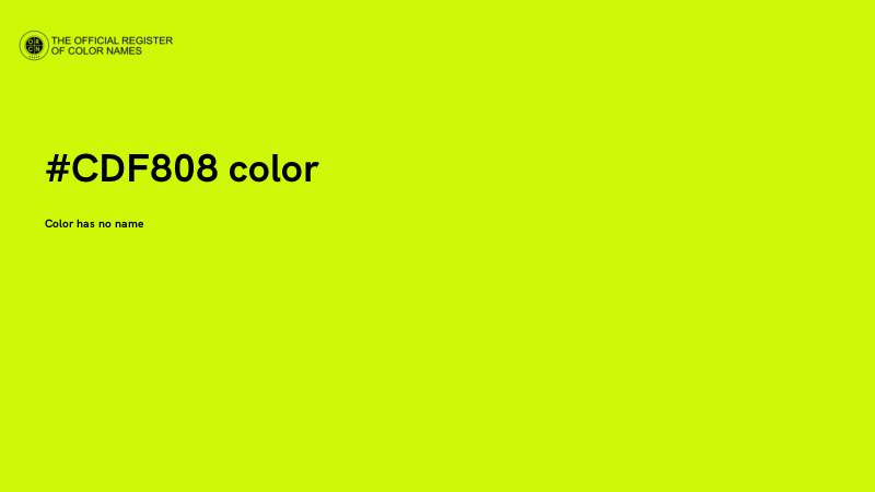 #CDF808 color image