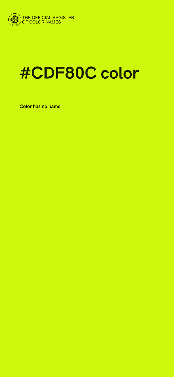 #CDF80C color image