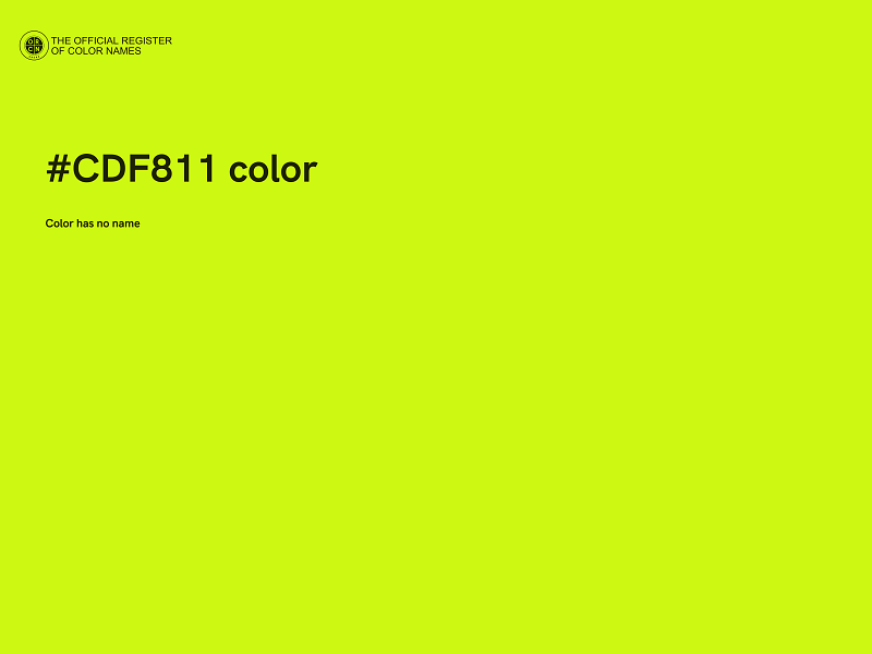 #CDF811 color image
