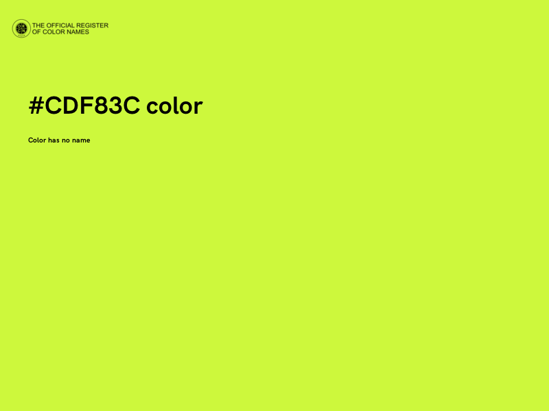 #CDF83C color image
