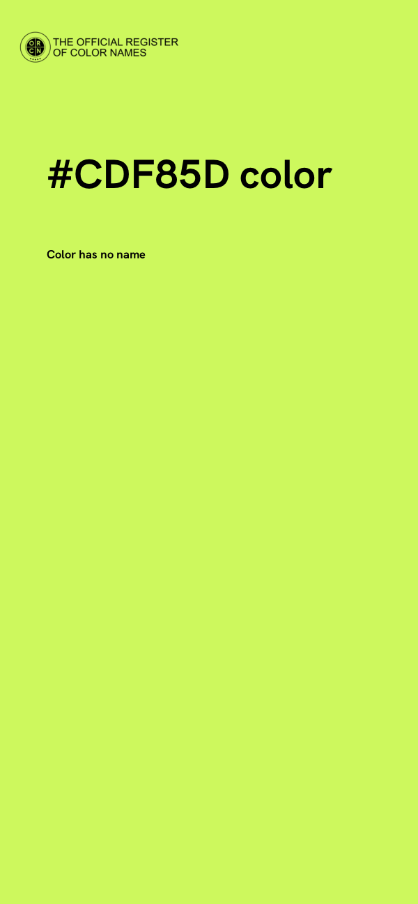 #CDF85D color image
